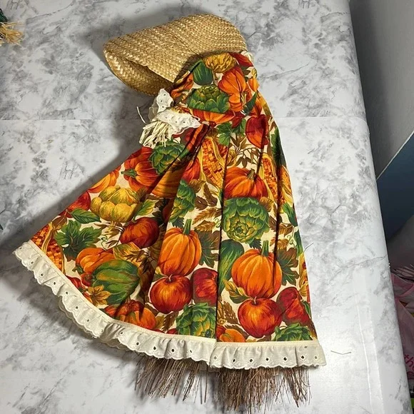 Vintage Handcrafted Holiday Country Decor Broom Dolls Set Of 2 - Picture 5 of 14